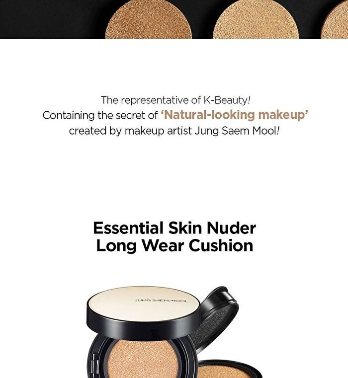 Jung Saem Mool Essential Skin Nuder Long Wear Cushion - 6 Colors - 2025 Version - #19 N-Light