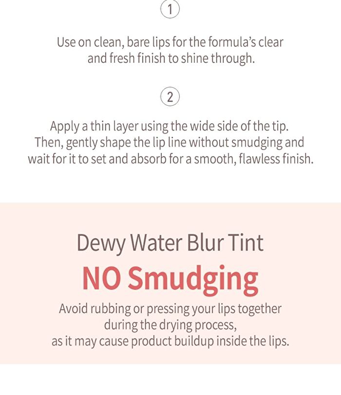 Mqny Dewy Water Blur Tint - 6 Colors - #02 Sunset Pink