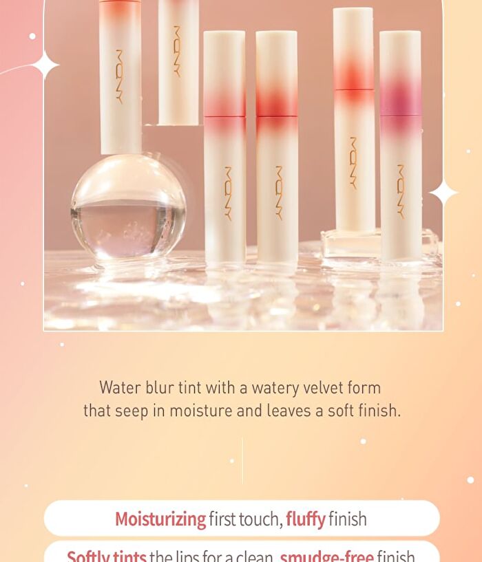 Mqny Dewy Water Blur Tint - 6 Colors - #03 Sunup Rose