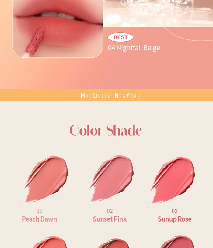 Mqny Dewy Water Blur Tint - 6 Colors - #03 Sunup Rose