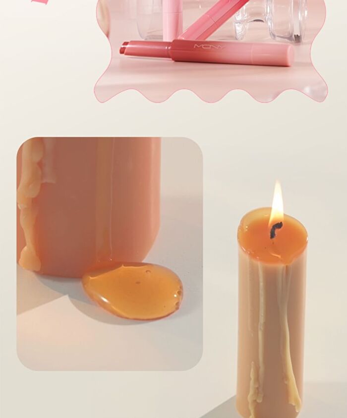 Mqny Taper Candle Melting Balm - 7 Colors - #03 Red Current