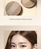 Mqny Fake Up 3 Color Shading & Brush Set- 3 Types - Beige Brown