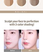 Mqny Fake Up 3 Color Shading & Brush Set- 3 Types - Beige Brown