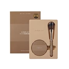 Mqny Fake Up 3 Color Shading & Brush Set- 3 Types - Beige Brown