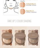Mqny Fake Up 3 Color Shading & Brush Set- 3 Types - Neutral Brown