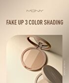Mqny Fake Up 3 Color Shading & Brush Set- 3 Types - Neutral Brown