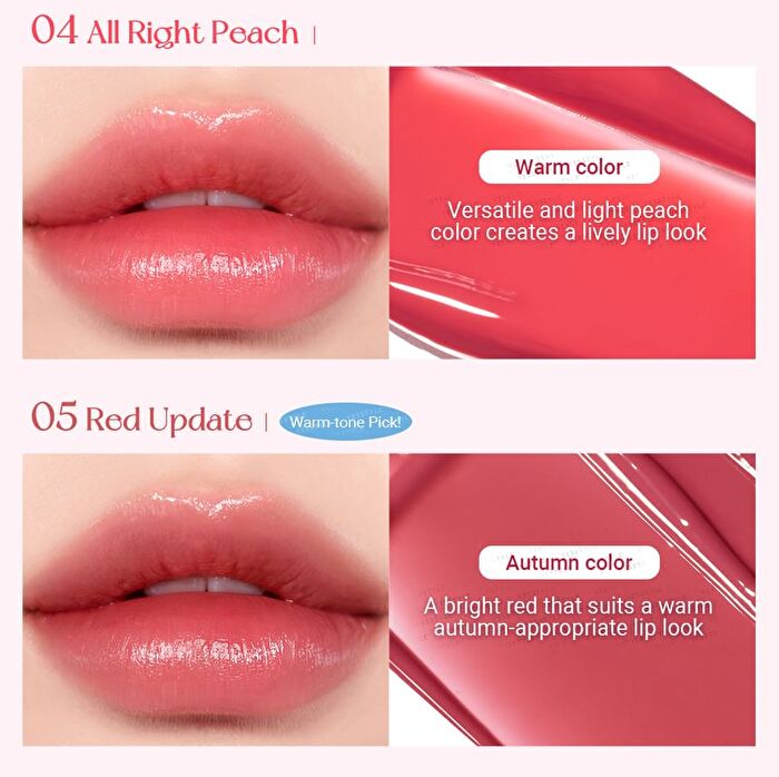 peripera Water Bare Tint - 7 Colors - #17 Rosy Boom Up