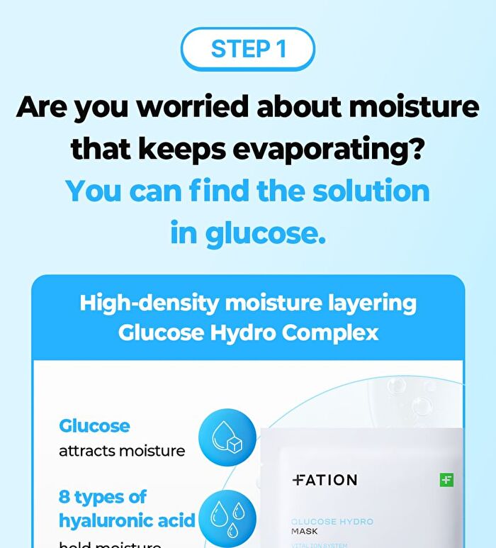 Fation Glucose Hydro Mask - 20ml x 1 sheet
