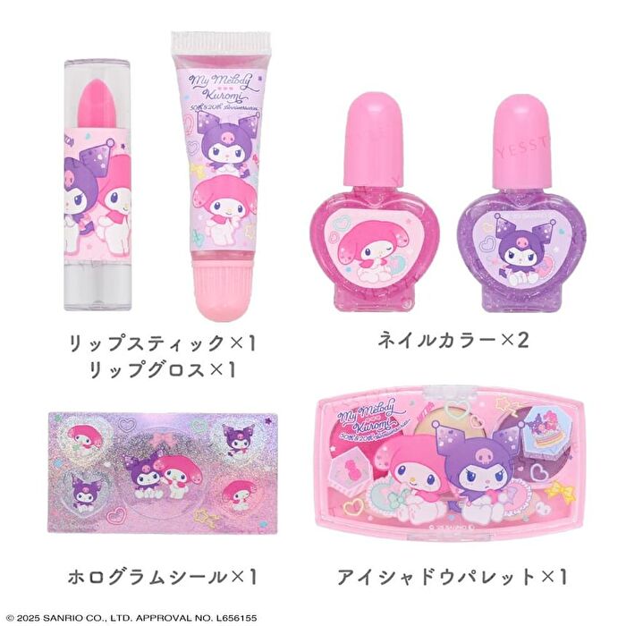 Shobido Sanrio My Melody & Kuromi Kirakira Makup Set - 6 pcs