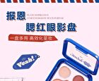 A Flip Eye Shadow Blush Palette - - #6 Blue Coconut