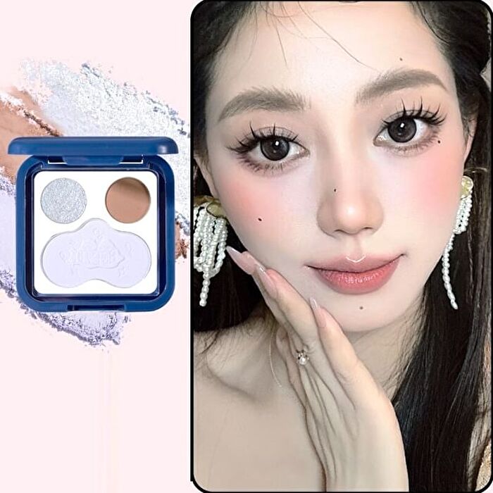 A Flip Eye Shadow Blush Palette - - #6 Blue Coconut