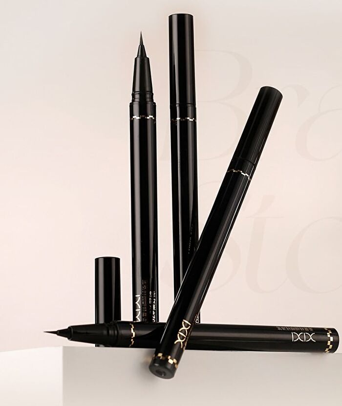 Soft Mist & Fine Liquid Eyeliner Pencil - 2 Colors - #01 Cool black