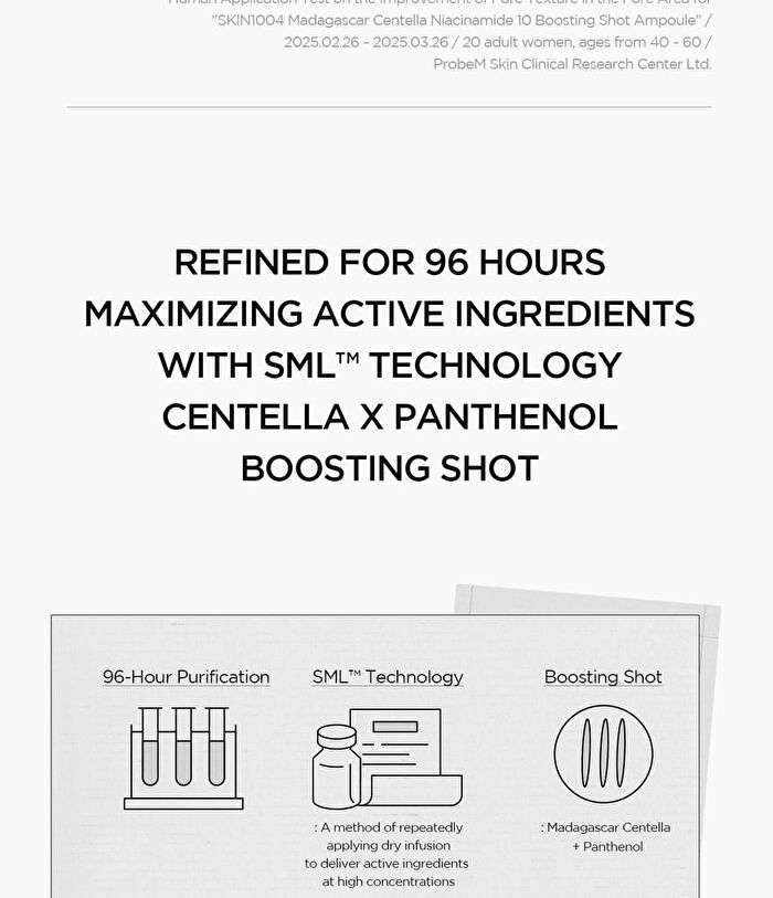 SKIN1004 Madagascar Centella Niacinamide 10 Boosting Shot Ampoule - 30ml