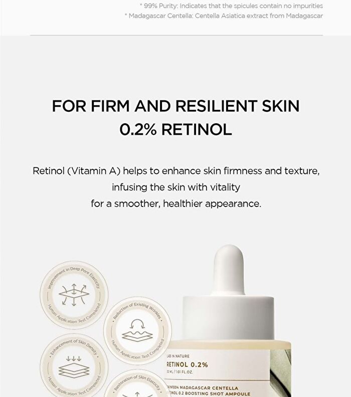 SKIN1004 Madagascar Centella Retinol 0.2 Boosting Shot Ampoule - 30ml