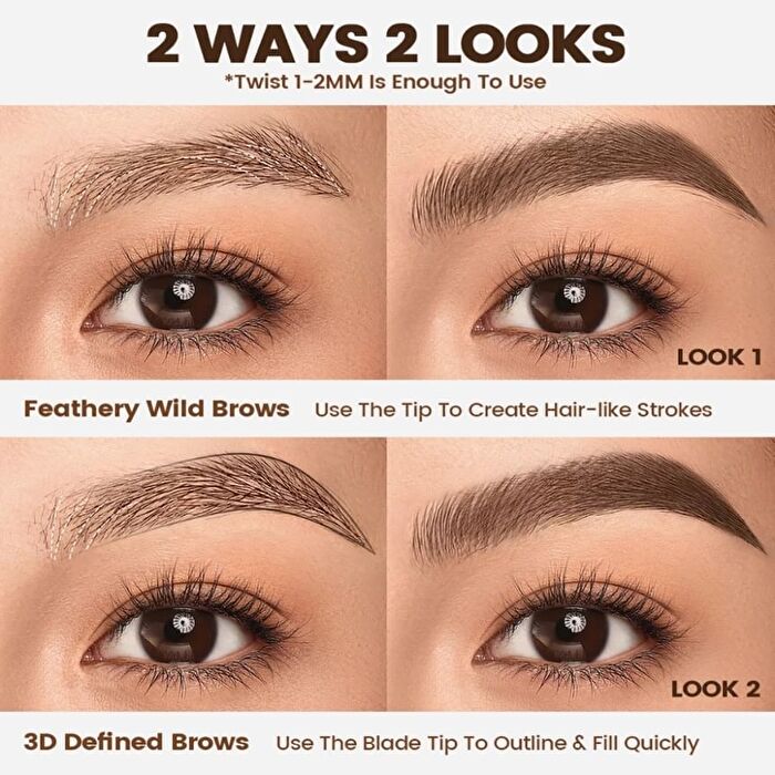 Anti Smudge Eyebrow Pencil - 3 Colors - #BR01 Coffee Brown - 0.2g