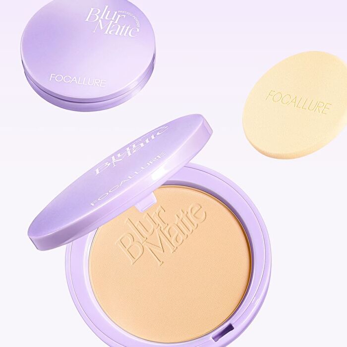 Focallure Blur Matte Pressed Powder - 4 Colors - #NE01 Pearl - 8.5g