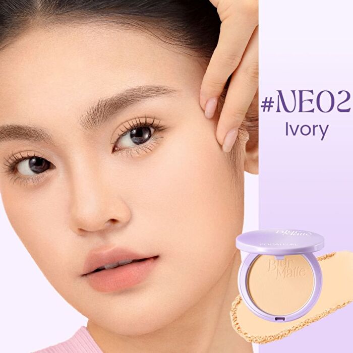Focallure Blur Matte Pressed Powder - 4 Colors - #NE01 Pearl - 8.5g