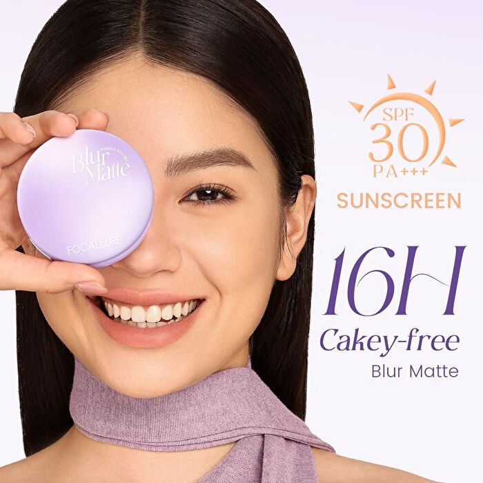 Focallure Blur Matte Pressed Powder - 4 Colors - #NE01 Pearl - 8.5g