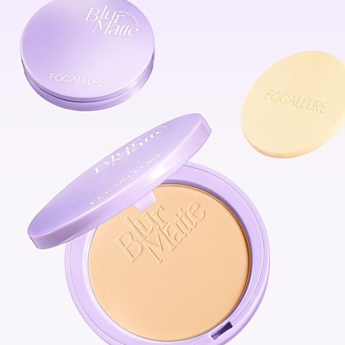 Focallure Blur Matte Pressed Powder - 4 Colors - #NE01 Pearl - 8.5g