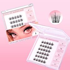 Focallure Glue-Free False Eyelash - CE04 - #CE04 6D-Curling - 30 Clusters