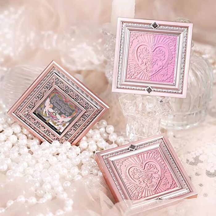 Cheerflor Brilliant Secret Series Two-Tone Frame Blush Palette - 2 Types - CFR957 Cinnamon Oolong - 6.5g