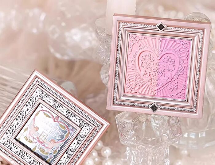 Cheerflor Brilliant Secret Series Two-Tone Frame Blush Palette - 2 Types - CFR963 Moonlight Rose - 6.5g