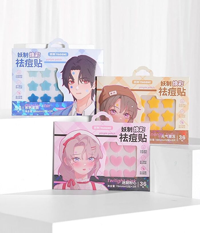 Yaozhi Pure Radiance Acne Pimple Patch - 3 Types - Energy Jelly (36pcs)