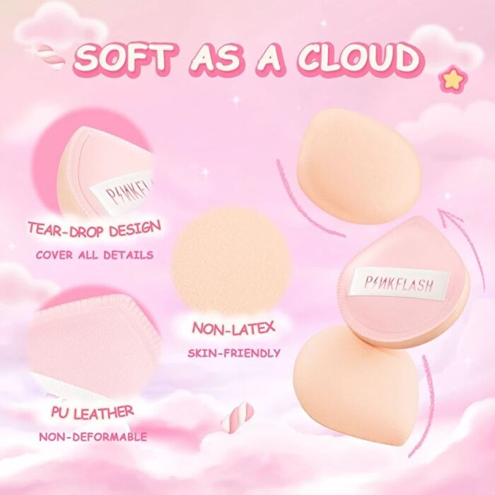 Pinkflash Marshmallow Teardrop Puff - #TL01 Teardrop Puff - 1pcs