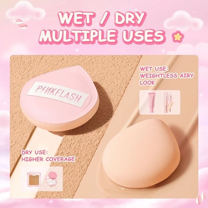 Pinkflash Marshmallow Teardrop Puff - #TL01 Teardrop Puff - 1pcs