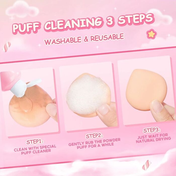 Pinkflash Marshmallow Teardrop Puff - #TL01 Teardrop Puff - 1pcs