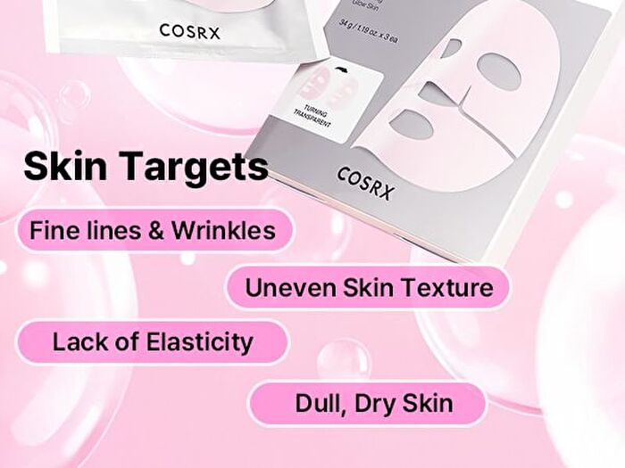 Cosrx The Peptide Collagen Lifting Glow Hydrogel Mask - 34g x 3 sheets
