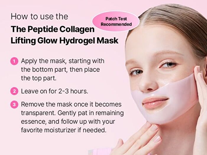 Cosrx The Peptide Collagen Lifting Glow Hydrogel Mask - 34g x 3 sheets