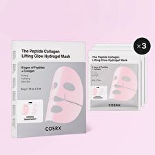 Cosrx The Peptide Collagen Lifting Glow Hydrogel Mask - 34g x 3 sheets