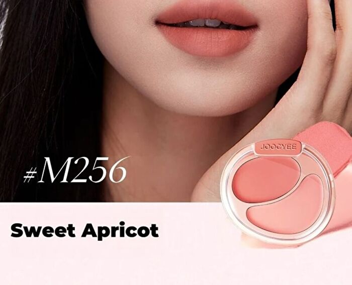 Matt Cream Blush Duo - 3 Colors - #M255 White Peach - 7g