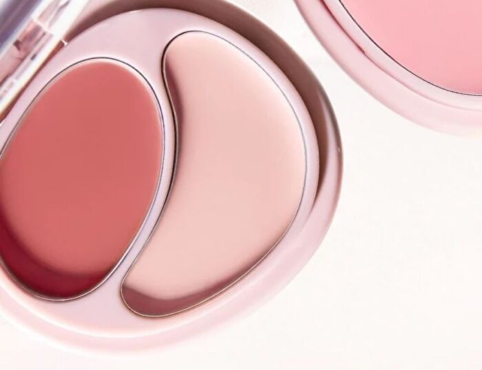 Matt Cream Blush Duo - 3 Colors - #M255 White Peach - 7g