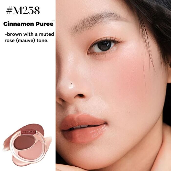 Joocyee Matt Cream Blush Duo - 3 Colors - #M256 Sweet Apricot - 7g