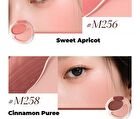Joocyee Matt Cream Blush Duo - 3 Colors - #M258 Cinnamon Puree - 7g