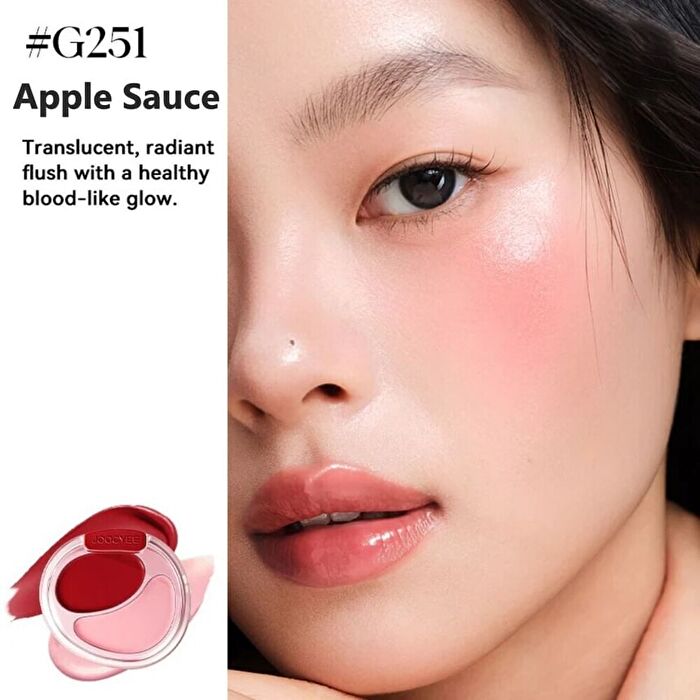Joocyee Glow Cream Blush Duo - 4 Colors - #G252 Gray Pink - 7g