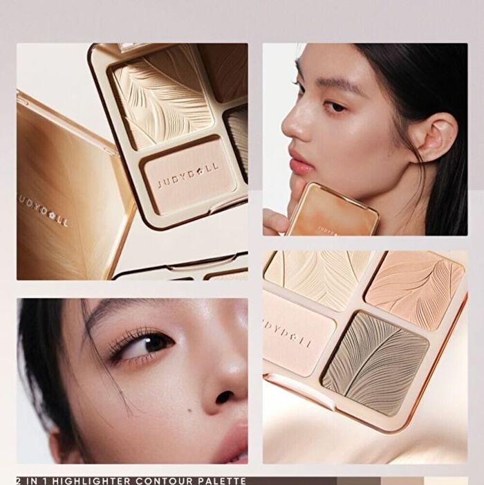 2 IN 1 Highlighter Contour Palette - 05 - #05 Feather Glow - 9g