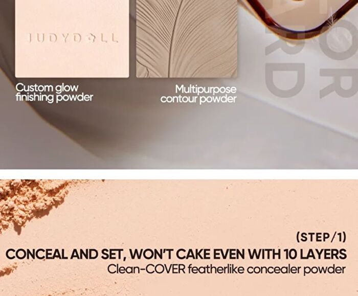 2 IN 1 Highlighter Contour Palette - 05 - #05 Feather Glow - 9g