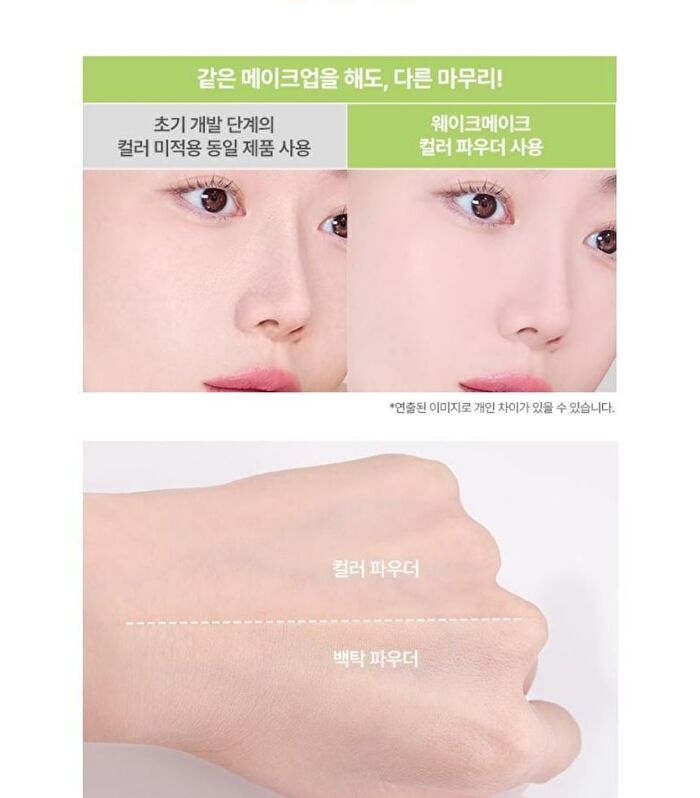 Wakemake Stay Fixer Multi Color Powder - 3 Types - 2025 Version - #02 Light Skin