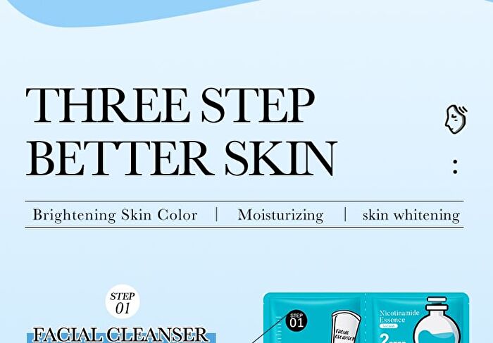 Bioaqua 3 Steps Nicotinamide Whitening Facial Mask - #Mask- 1 pc