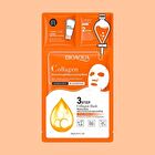 Bioaqua 3 Steps Moisturizing Anti Wrinkle and Rejuvenating Collagen Mask - #Mask - 1 pc