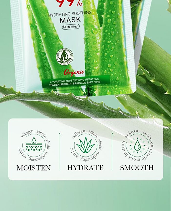 Bioaqua Aloe Vera Moisturizing Soothing Facial Mask - #Mask