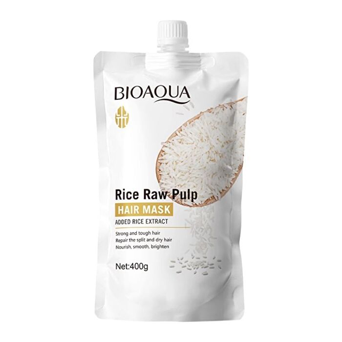Bioaqua Rice Raw Pulp Hair Mask - #Hair Mask - 400g
