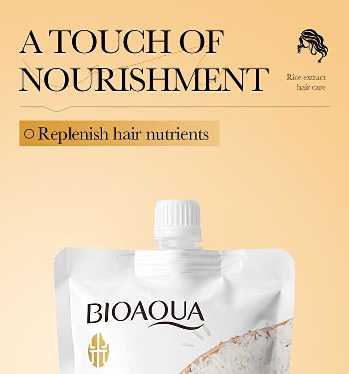 Bioaqua Rice Raw Pulp Hair Mask - #Hair Mask - 400g