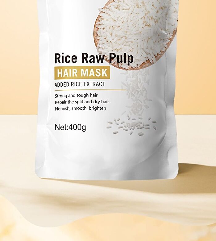 Bioaqua Rice Raw Pulp Hair Mask - #Hair Mask - 400g