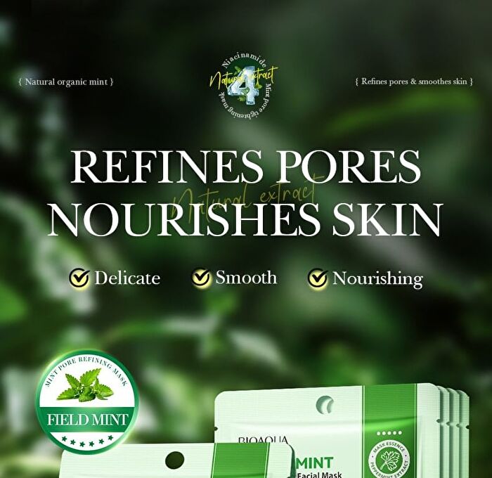Bioaqua Peppermint Pore Shrinking Facial Mask - #Peppermint
