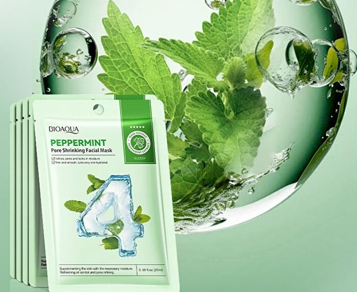 Bioaqua Peppermint Pore Shrinking Facial Mask - #Peppermint
