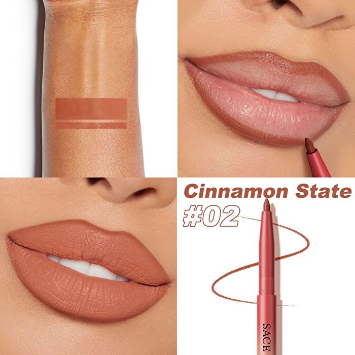 Velvet Mousse Multi Lip Liner - 2 Colors - 02# Cinnamon State 0.2g